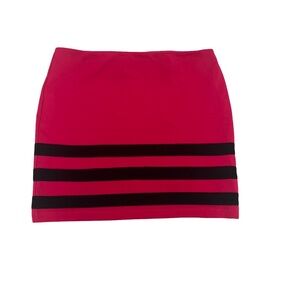Basic House Pink with Black Stripes Mini Skirt. Size: Large. Great Condition.